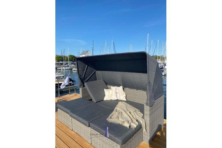 Hausboot Fjord Ankerplatz Mit Biosauna In Schleswig Exterior foto